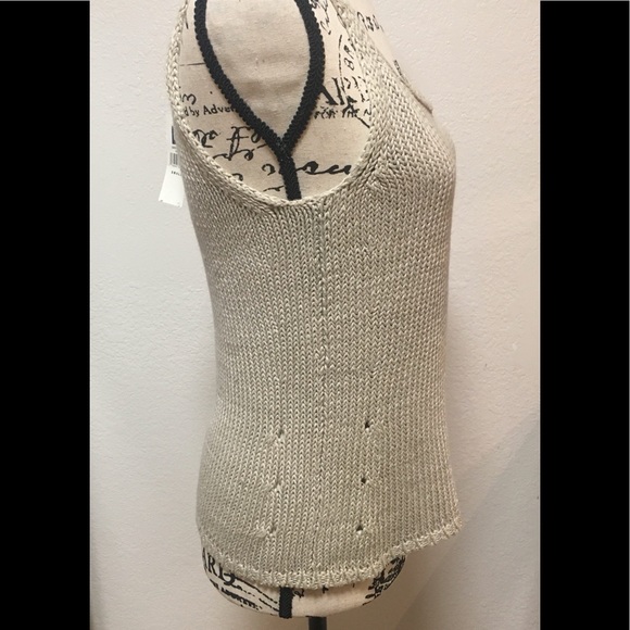 New Gap knitted stretch linen tank - Picture 2 of 9